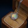 Sterling Silver Aurora Opal Pendant Necklace, thumbnail 4 of 12