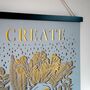 Inspirational 'Create Your Reality' Papercut Wall Art, thumbnail 7 of 10