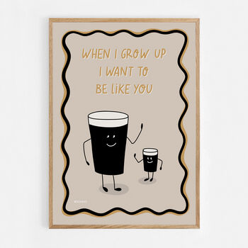 Guinness Dad And Baby Guinness Print, 6 of 8