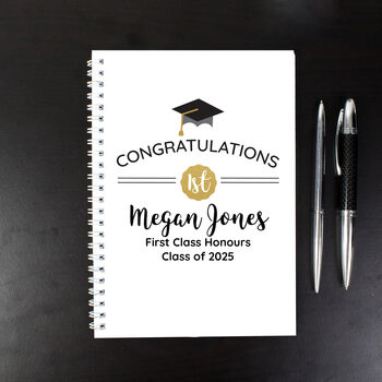 Personalised Graduation A5 Notebook, 2 of 4