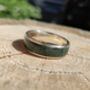 Silver Ring With Westmorland Green Slate Inlay, thumbnail 8 of 9