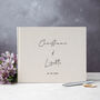 Handwritten Style Personalised Wedding Guest Book, thumbnail 1 of 5