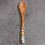G Decor Wooden Salad Serving Spoons With Orange Print, thumbnail 6 of 6