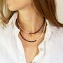 Garnet And Sterling Silver Double Stranded Bracelet Or Single Strand Necklace, thumbnail 4 of 10