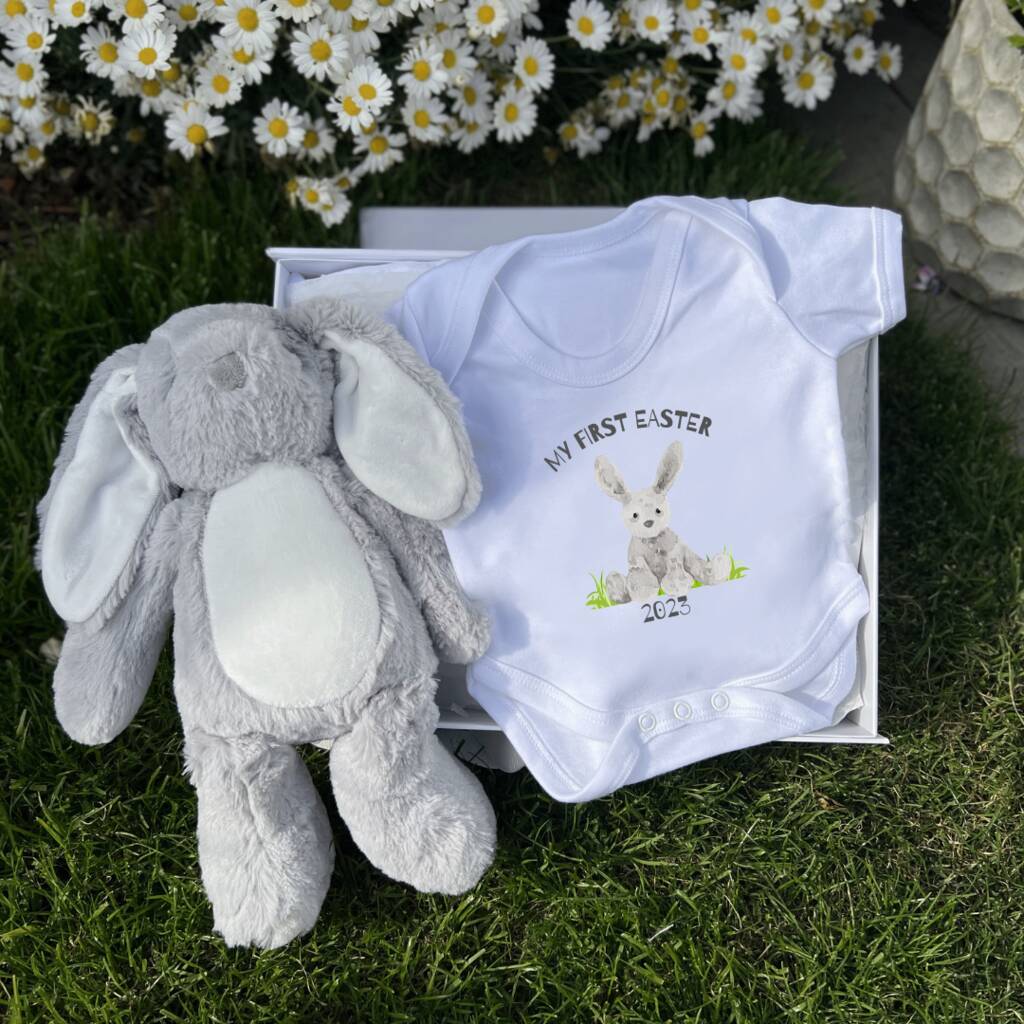 My First Easter Bunny And Bodysuit Gift Set, 1 of 4