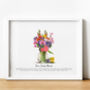 Personalised Family Birth Flower Print | Gift For Grandma, thumbnail 3 of 10