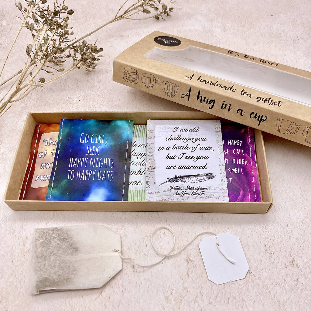 Shakespeare Tea Gift Set By victoria mae designs | notonthehighstreet.com