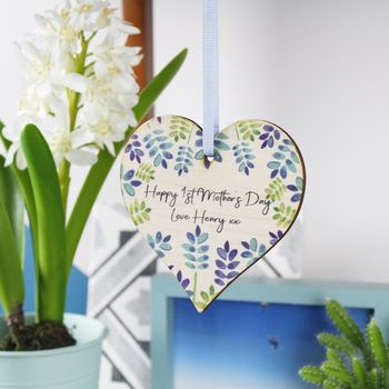 First Mother's Day Floral Heart Hanging Decoration, 7 of 10