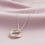 Personalised Interlinking Halo Script Necklace, thumbnail 4 of 8