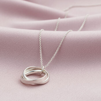Personalised Interlinking Halo Script Necklace, 4 of 8