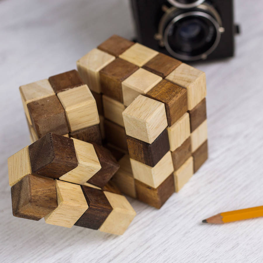 King Snake Wooden Cube Puzzle By Fablittlegiftshop ...