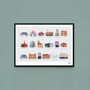 Tooting Places Art Print, thumbnail 1 of 7