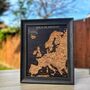 Travel Gifts Europe Push Pin Board Visited Countries, thumbnail 3 of 5