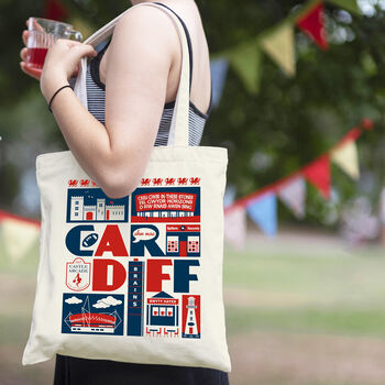 Cardiff Wales Shopping Tote Bag, 2 of 2