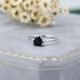 Genuine Black Onyx Ring In Sterling Silver, thumbnail 1 of 11