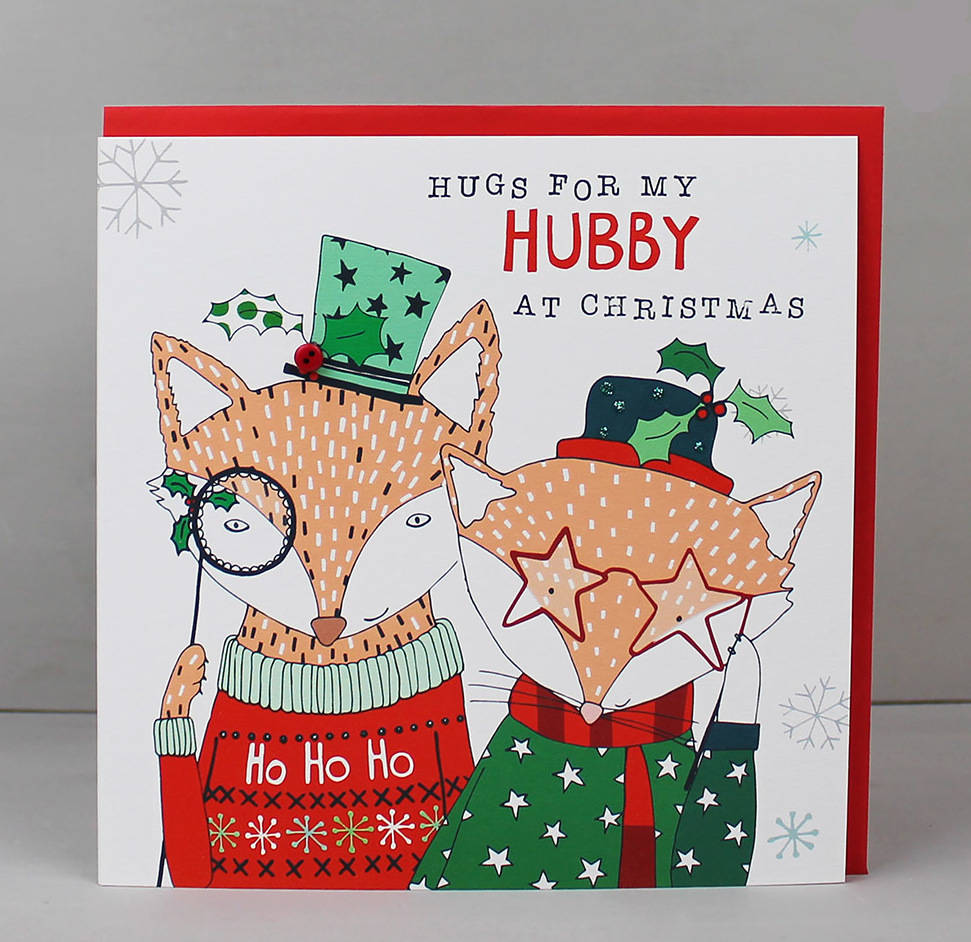 Christmas Card For A Husband By Molly Mae | notonthehighstreet.com