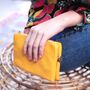 Personalised Amelia Soft Clutch Bag, thumbnail 3 of 9
