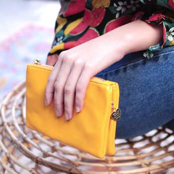 Personalised Amelia Soft Clutch Bag, 3 of 9