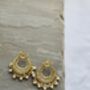 Elaiya Chandbali Gold Earrings, thumbnail 5 of 5