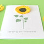 Sending You Sunshine 3D Sunflower Card, thumbnail 5 of 6