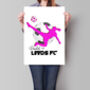 Personalised Girls Football Poster, thumbnail 1 of 5