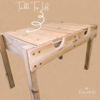 Personalised Outdoor Wooden Sensory Table, 7 of 8