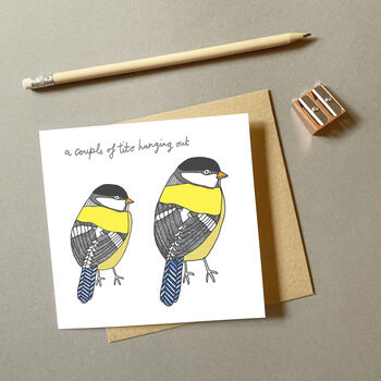 A Couple Of Tits Greeting Card, 4 of 5