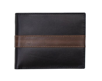 Personalised Black English Leather Card Holder Wallet, 3 of 8
