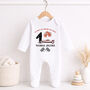 Personalised My First Lap Around The Track Birthday Baby Outfit, thumbnail 2 of 7