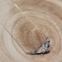 Rose And Leaf Necklace In Sterling Silver, thumbnail 1 of 6