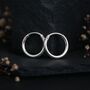 Sterling Silver Mini Huggie Hoop Sleeper Earrings, thumbnail 3 of 6