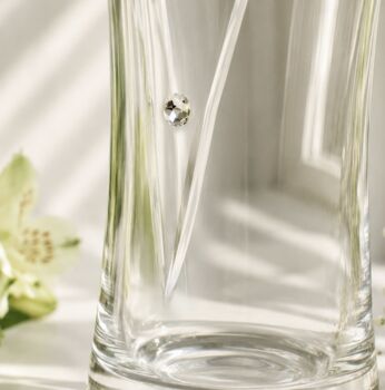 Personalised Vase With Swarovski Crystals, 3 of 8