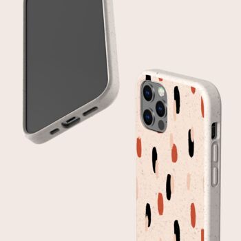 Terracotta Strokes Biodegradable Phone Case, 4 of 8