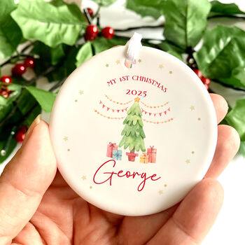 Baby's First Christmas Keepsake Tree Bauble, 3 of 4