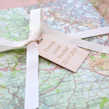Personalised Map Location Wedding Guest Book, 2 of 8