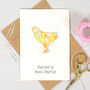 Personalised Chicken Hen Party Card Invitations, thumbnail 1 of 2