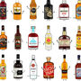 Illustrated Rum Montage Print, thumbnail 4 of 5