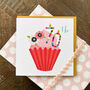 Cupcake 70th Birthday Card, thumbnail 1 of 4