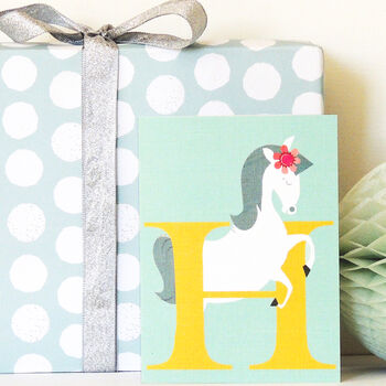 Mini H For Horse Card, 3 of 5