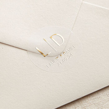 Modern Elegance Initials And Details Foiled Stickers, 4 of 4