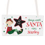 Personalised Elf Christmas Countdown Sign For Kids, thumbnail 6 of 6