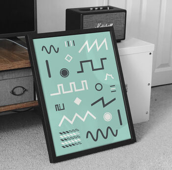 Synthesizer Waveform Print | Synth Music Poster, 7 of 12