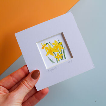 Daffodils Mini Art Print, 4 of 8