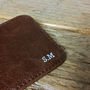 Personalised Brown Leather Card Holder, thumbnail 3 of 4