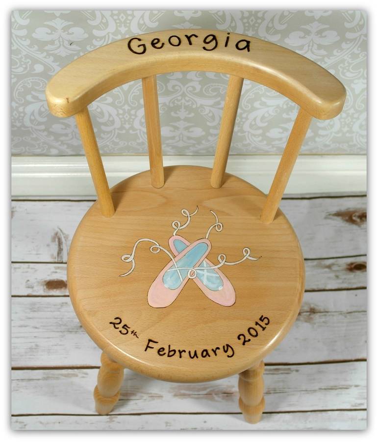 Personalised wooden chair studio