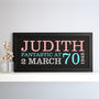 Personalised 70th Birthday Rectangular Framed Print, thumbnail 6 of 9