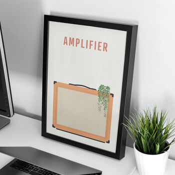 Guitar Amplifier Print | Orange Amp Music Poster, 3 of 8