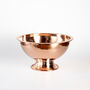 Solid Copper Champagne Bowl – Hammered Surface, Silver Colored, thumbnail 4 of 12