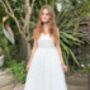 Holly In Ivory ~ Junior Bridesmaid Dress, thumbnail 2 of 7