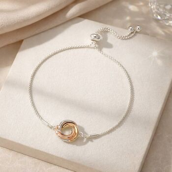 30th Birthday Three Ring Drawstring Bracelet, 2 of 5